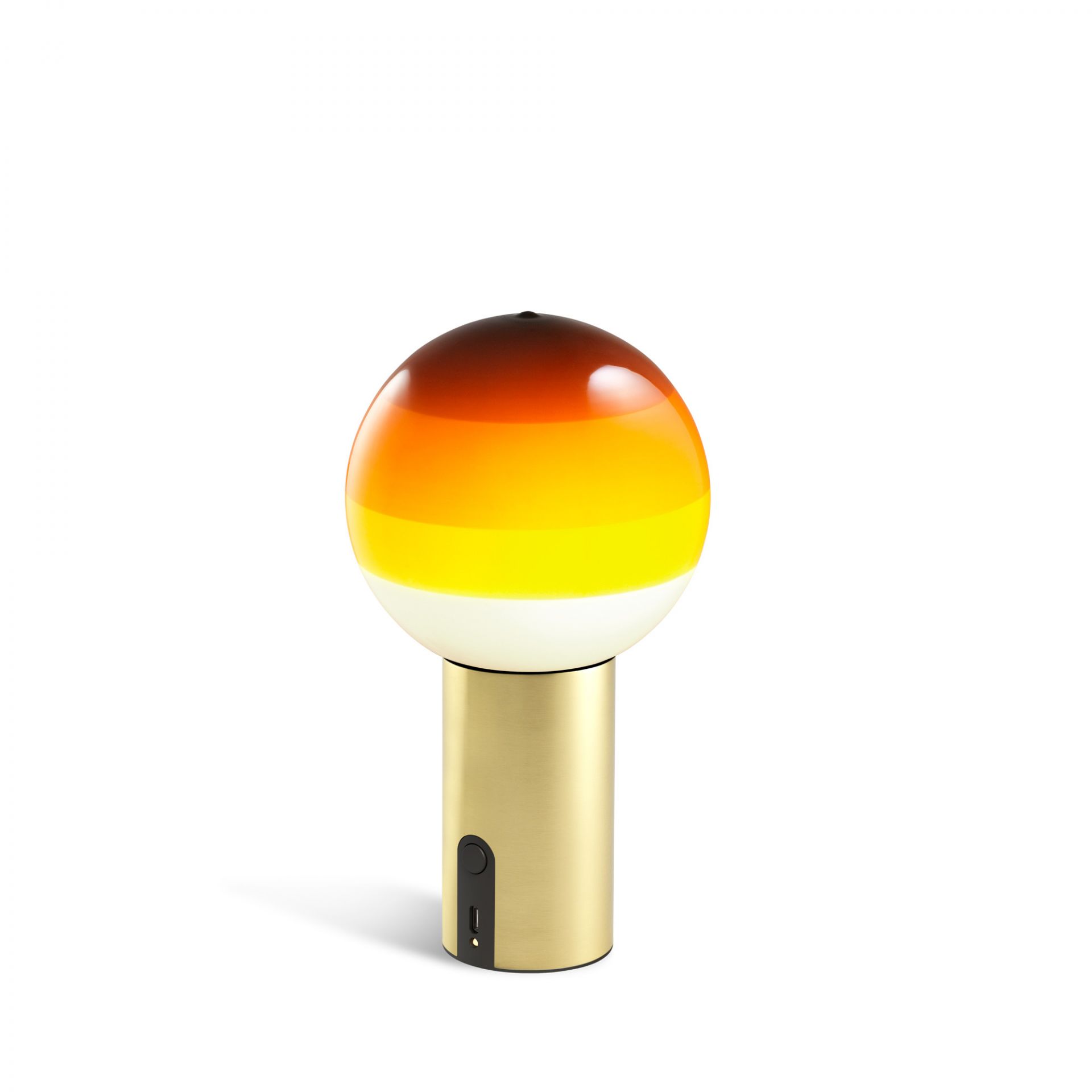 Dipping Light Portable Battery light Marset amber - brass