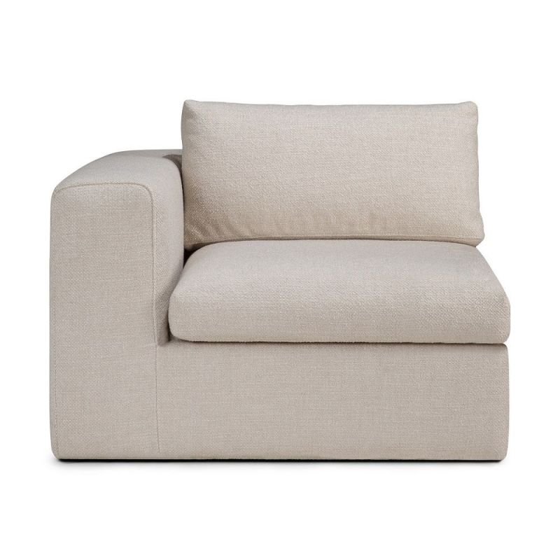 Mellow Sofa Left/Right Armrest Ivory Fabric Ethnicraft 