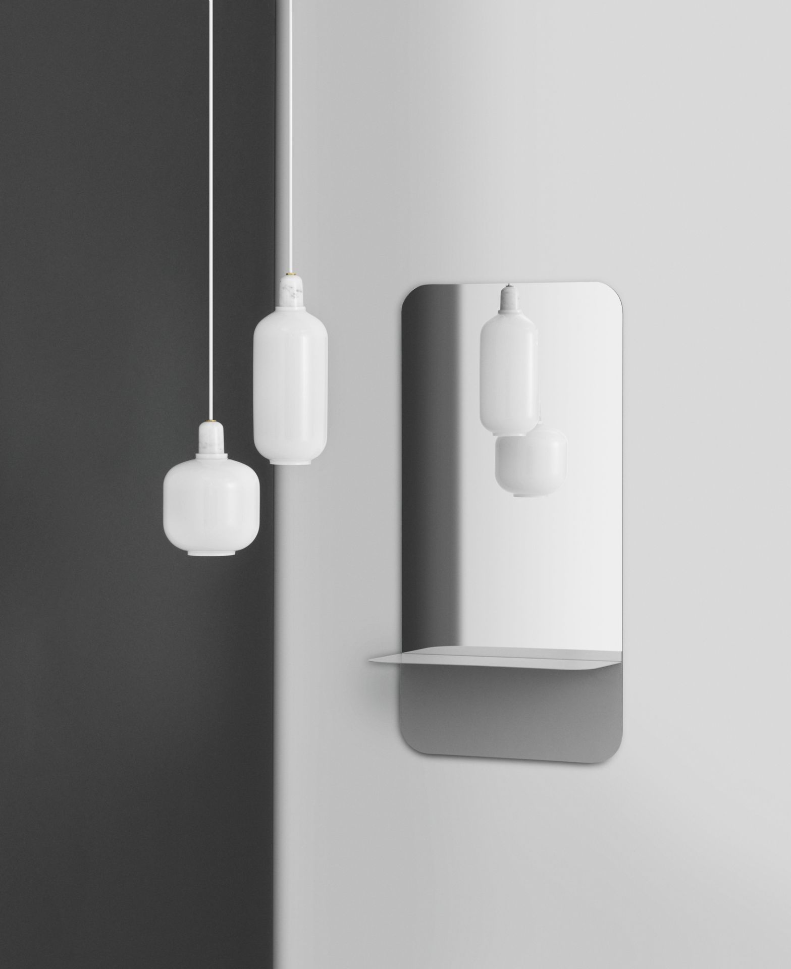 Amp Lamp Pendant light Normann Copenhagen | Ø 11,2 x H cm | / White | NORMANN 502074