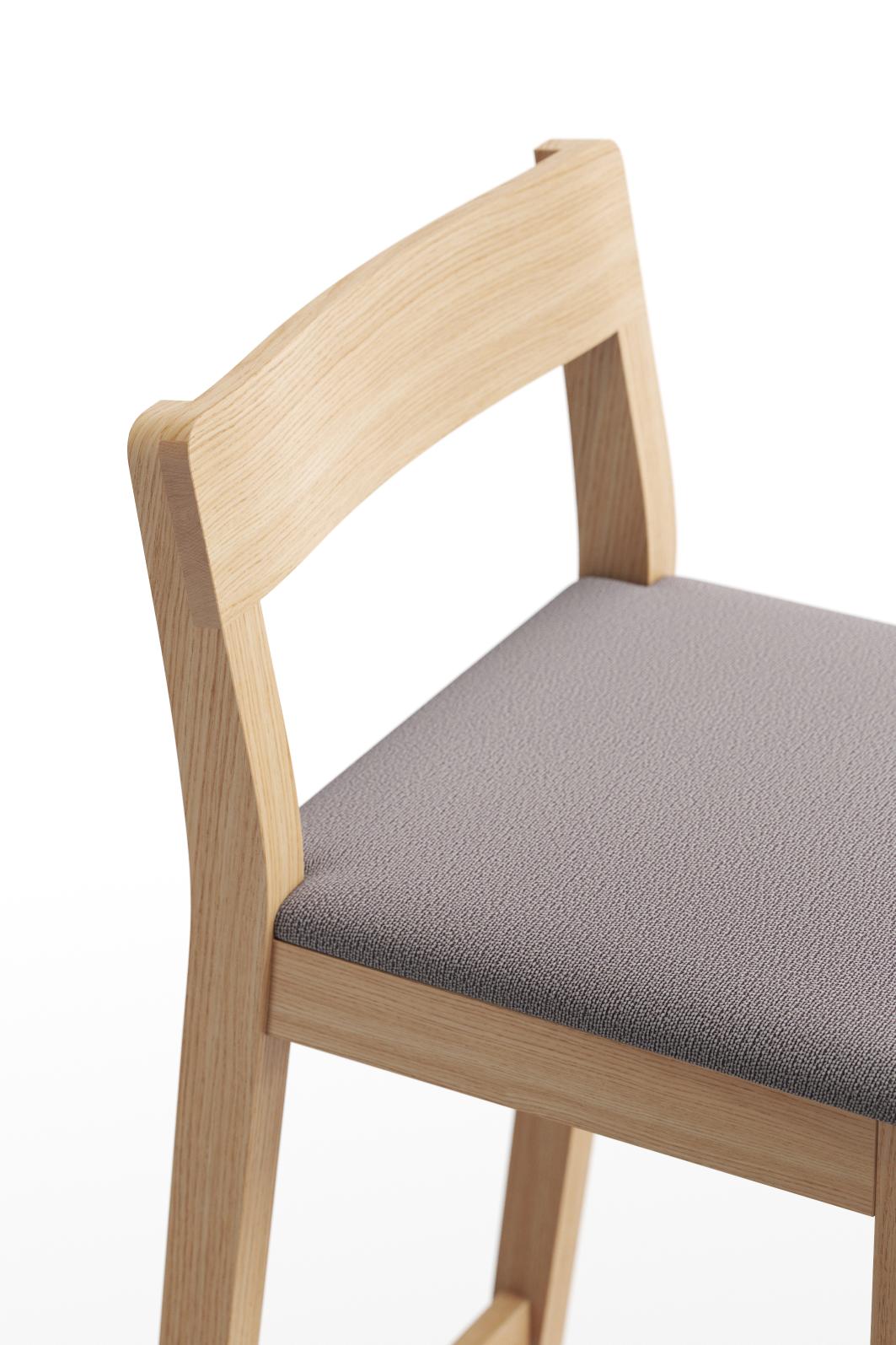 Sit Wood Bar Stool with Seat Cushion Zeitraum Sit Wood Bar Stool with Seat Cushion Zeitraum