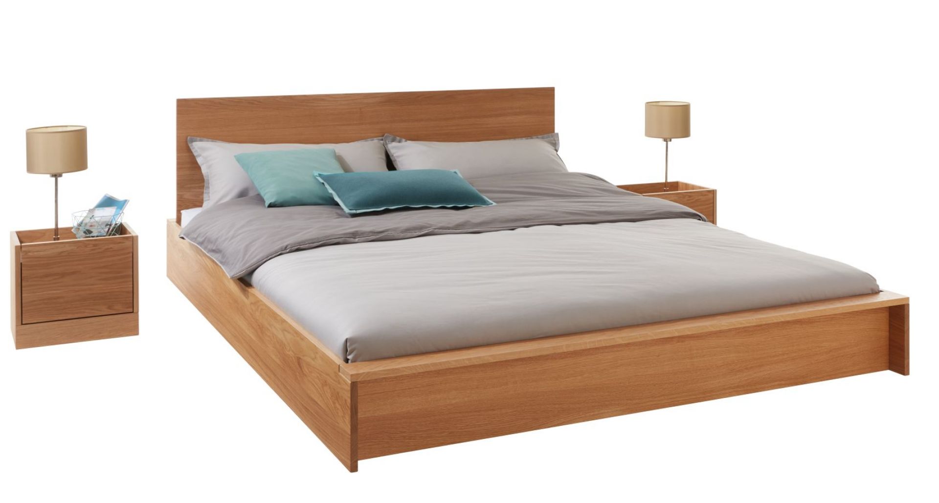 Headboard for Flai bed Oak Müller Möbelwerkstätten
