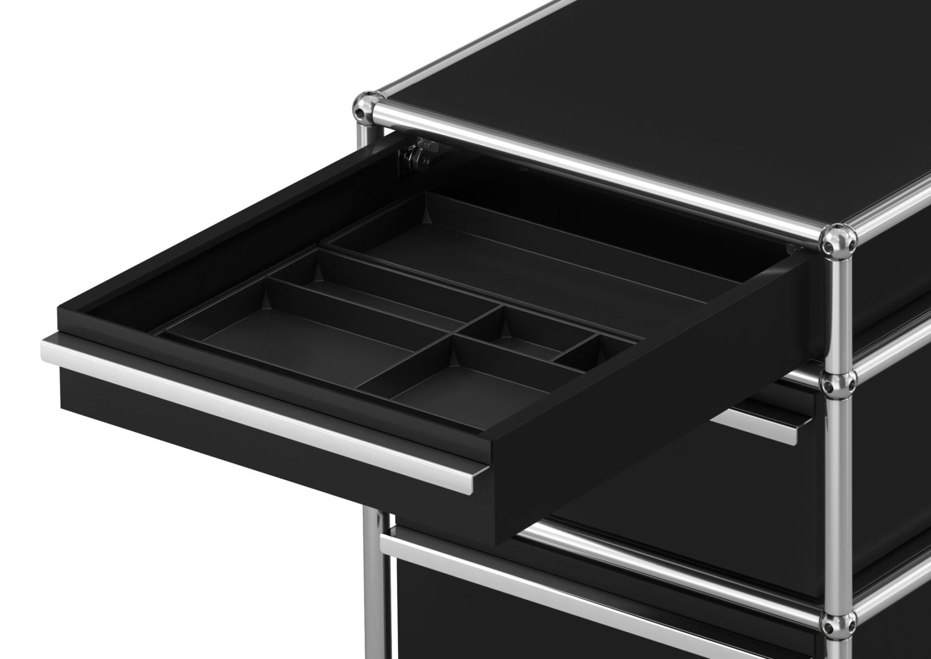 USM Haller Mobile container with 3 drawers