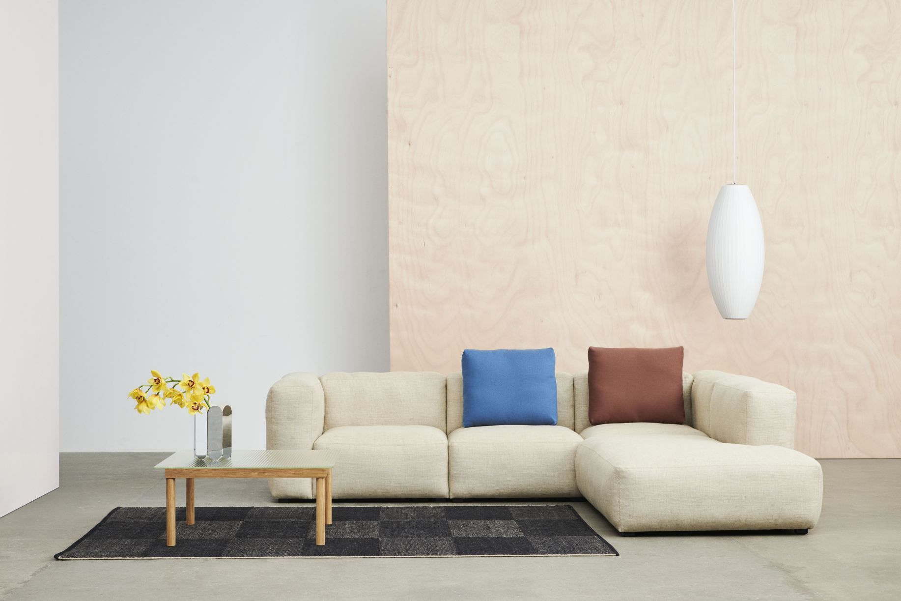 Mags Soft Sofa Corner Combination 2 armrest right Hay