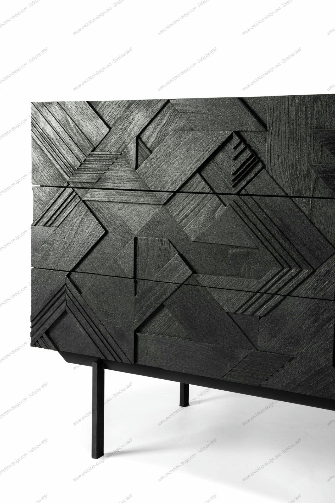 Graphic Chest Of Drawers With 3 Drawers Ethnicraft