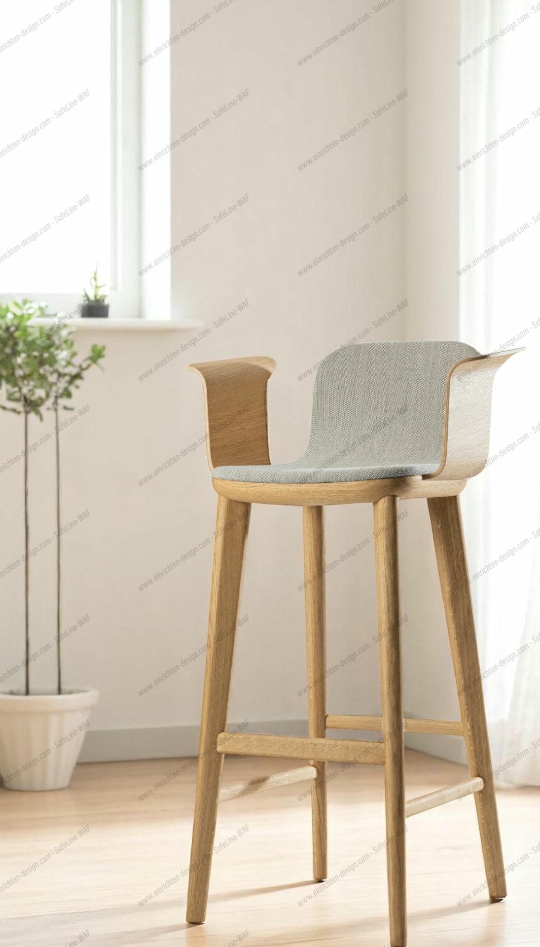 Aeon Comfort Barstool Barstool with armrests Fully upholstered Zeitraum
