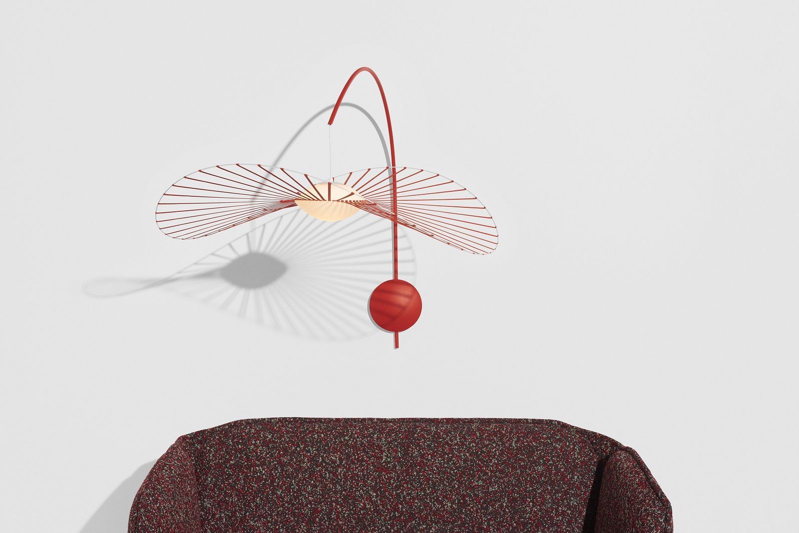 Vertigo Nova Wall lamp Vermillion Petite Friture