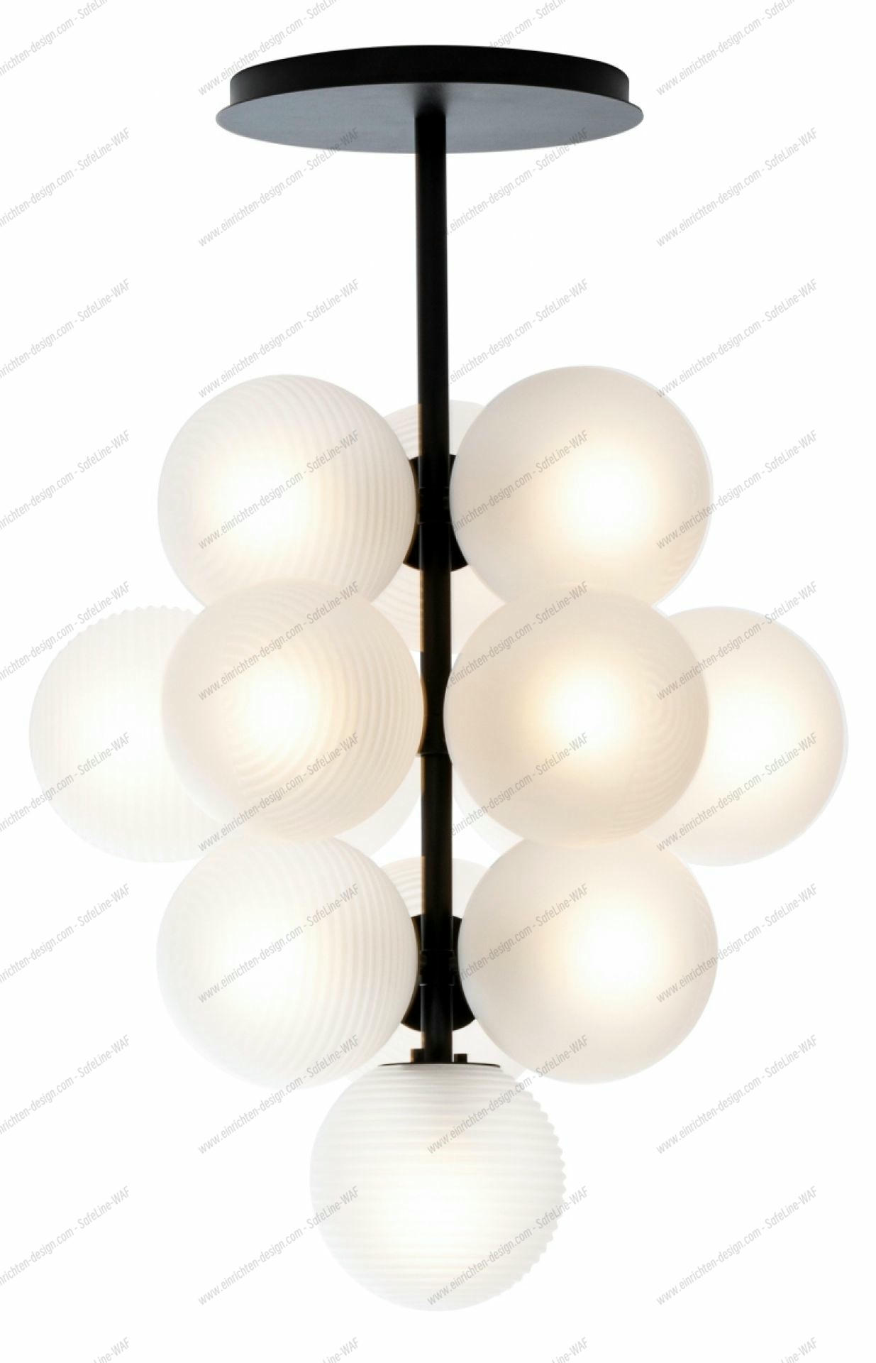 Stellar Grape Pendant lamp Pulpo Transparent - Black