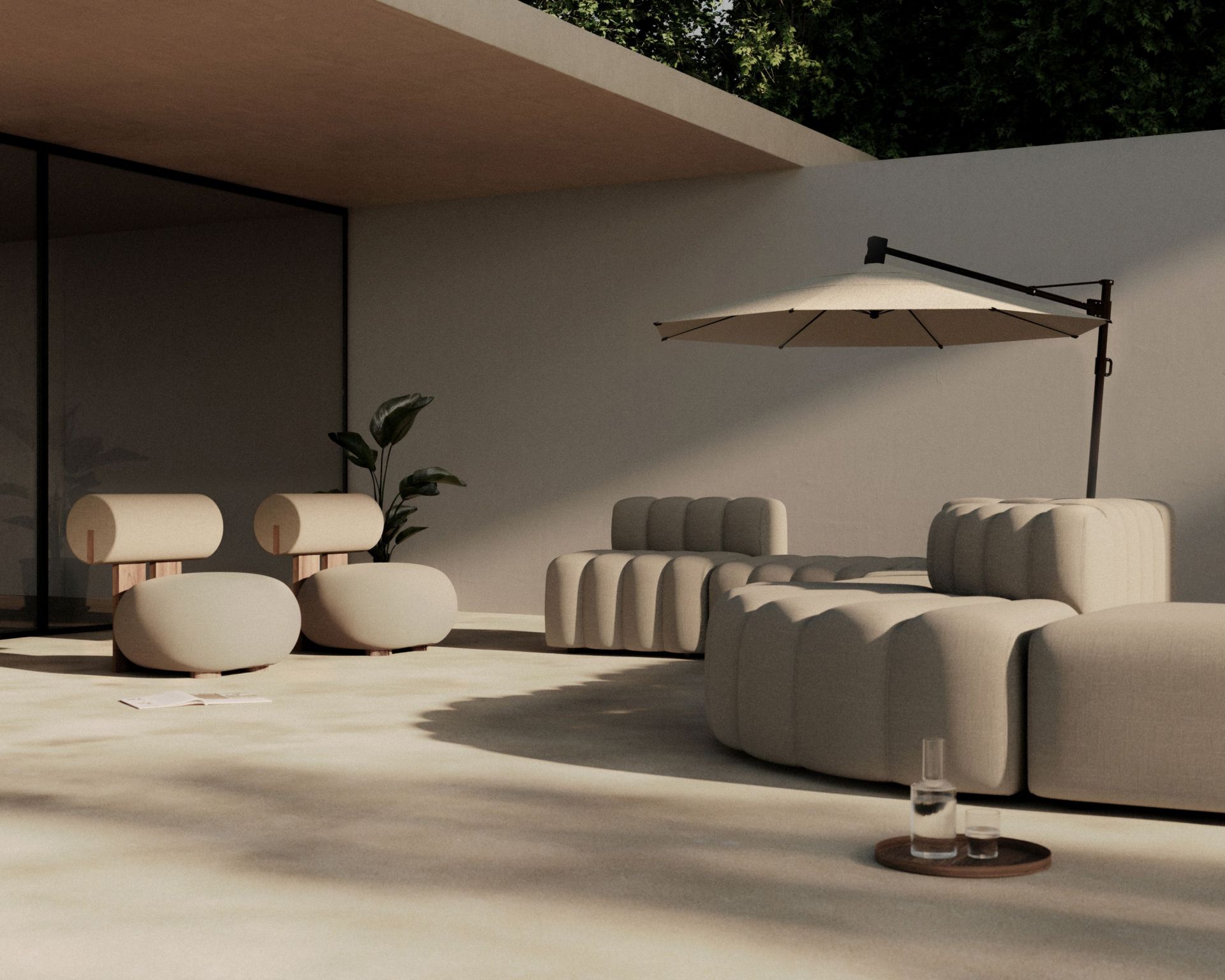 Hippo Lounge Outdoor Coconut Norr11