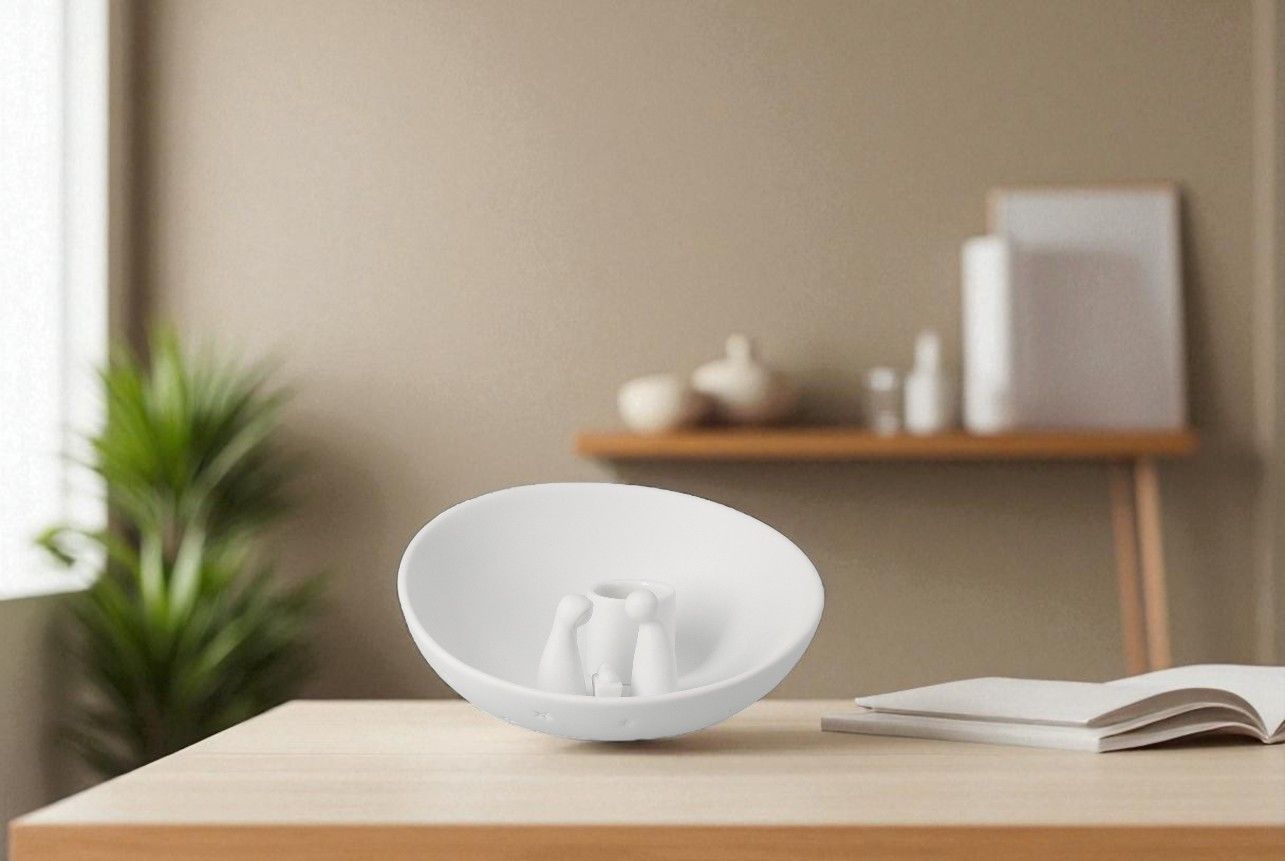 Candle bowl cot small wheels