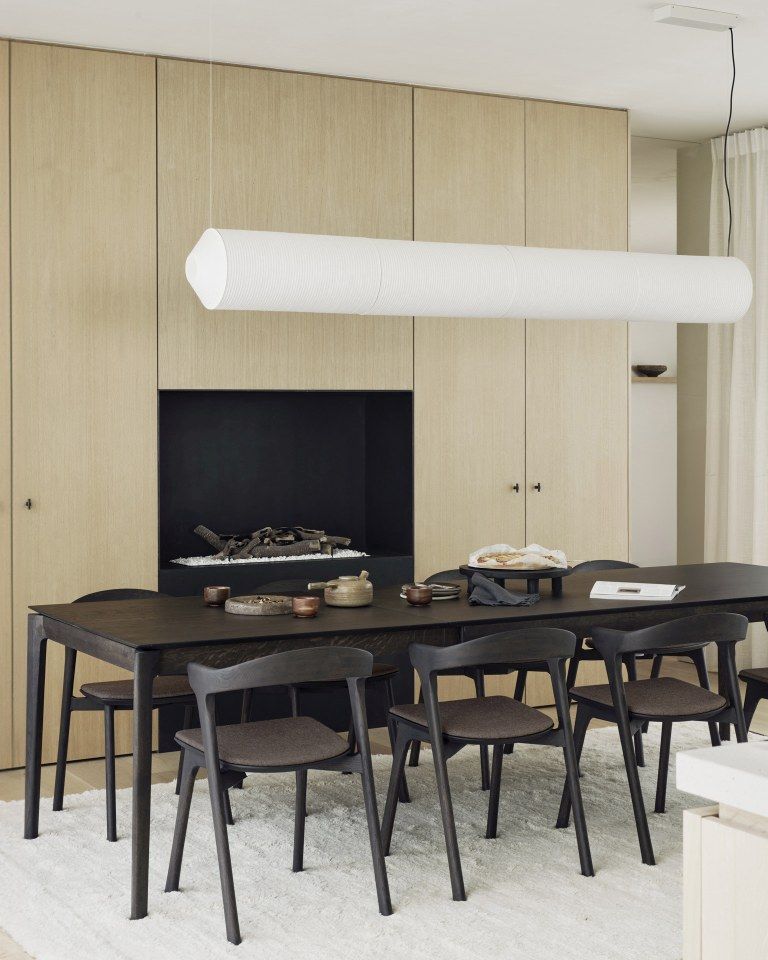 Bok Extendable dining table oak brown Ethnicraft