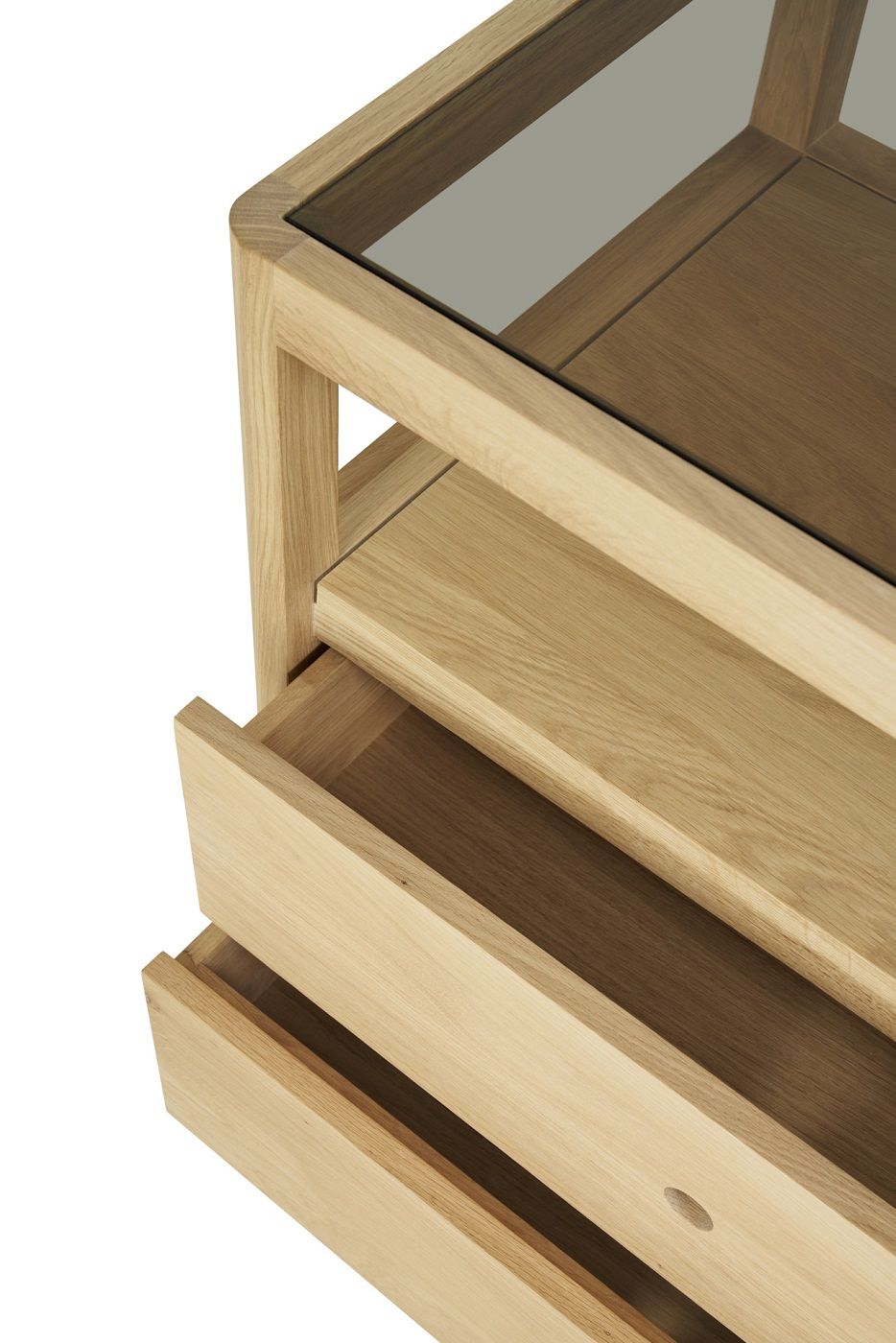 Spindle Chest of 4 Drawers Oak Ethnicraft