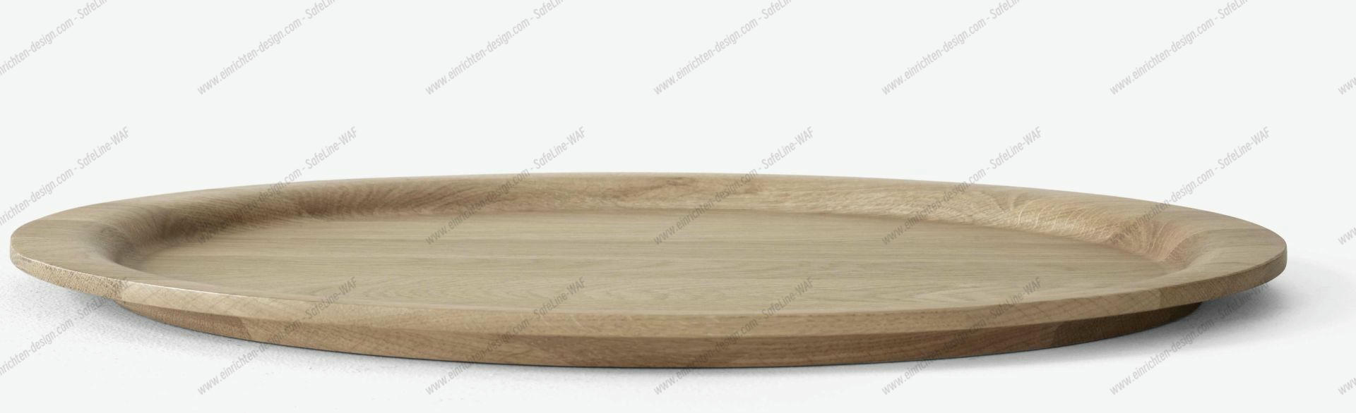 AndTradition Tray SC64-SC65: Elegantes, rundes Holztablett aus Eiche, ideal für Servieren und Dekoration.