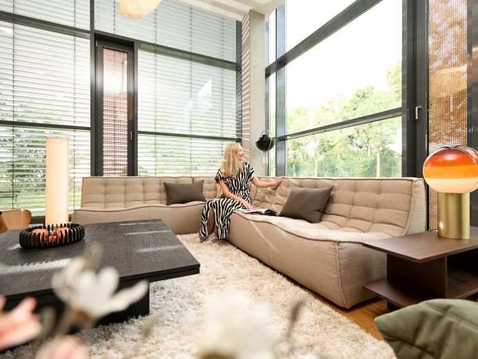 N701 Sofa 2-seater dark grey Ethnicraft