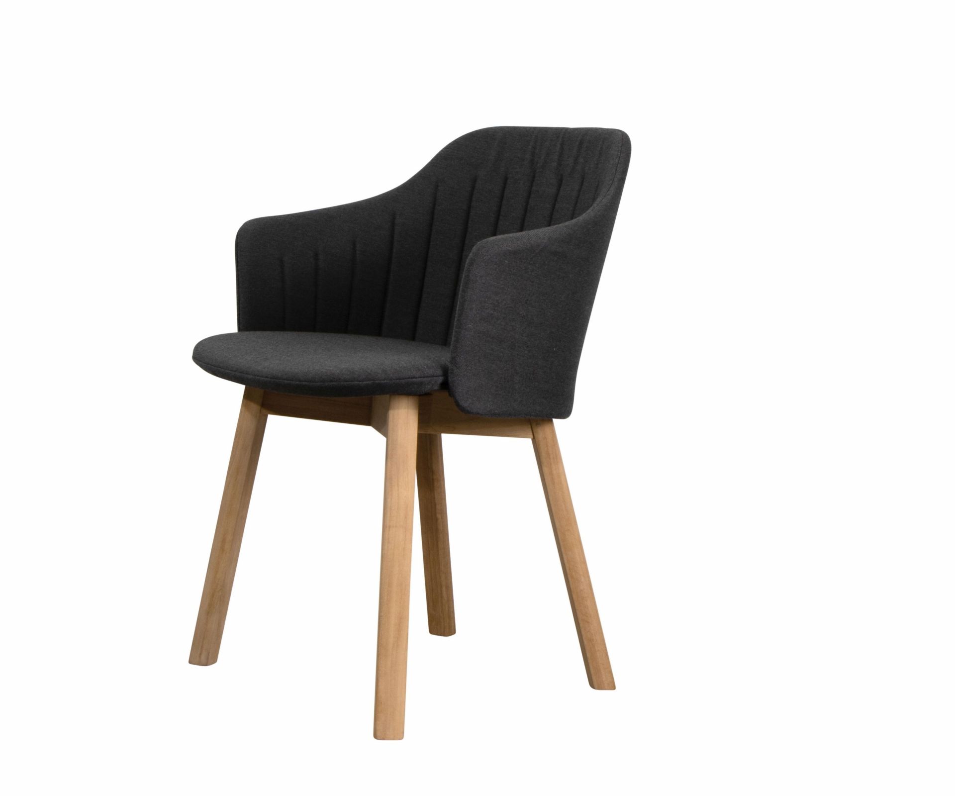 Choice Outdoor Chair Teak Frame 4 Legs Black Cane-Line