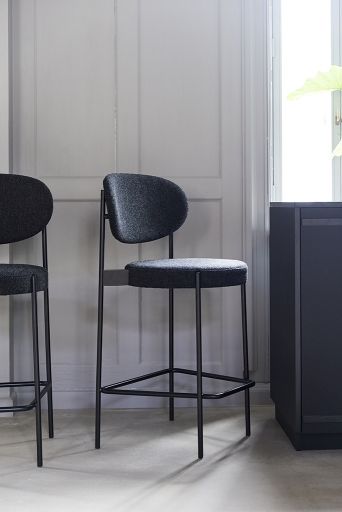 Series 430 Bar Stool Bar stool 75 cm BLACK / REMIX 123 Verpan SINGLE PIECES