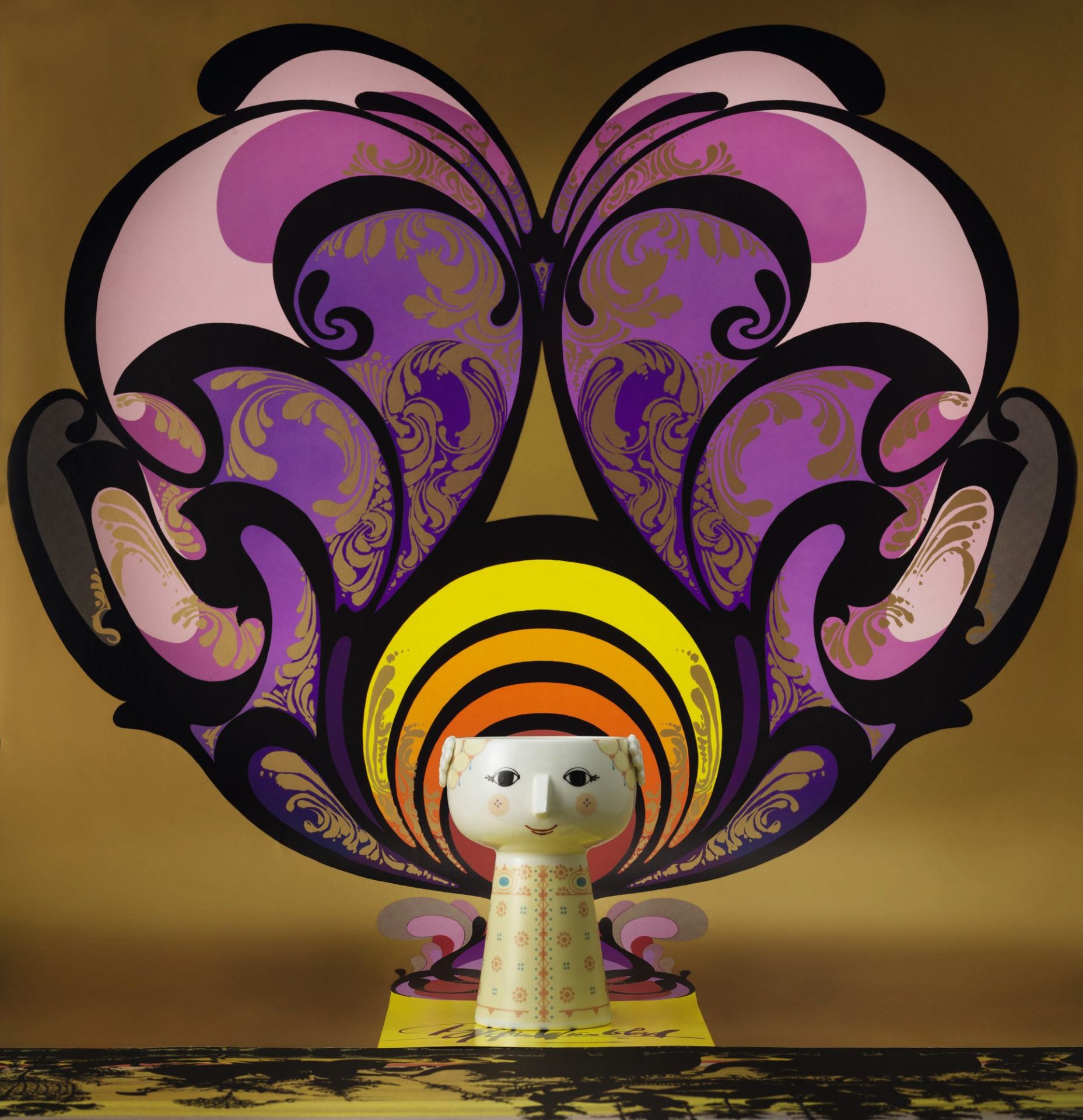 Vase Eva yellow 15,0 cm Bjorn Wiinblad