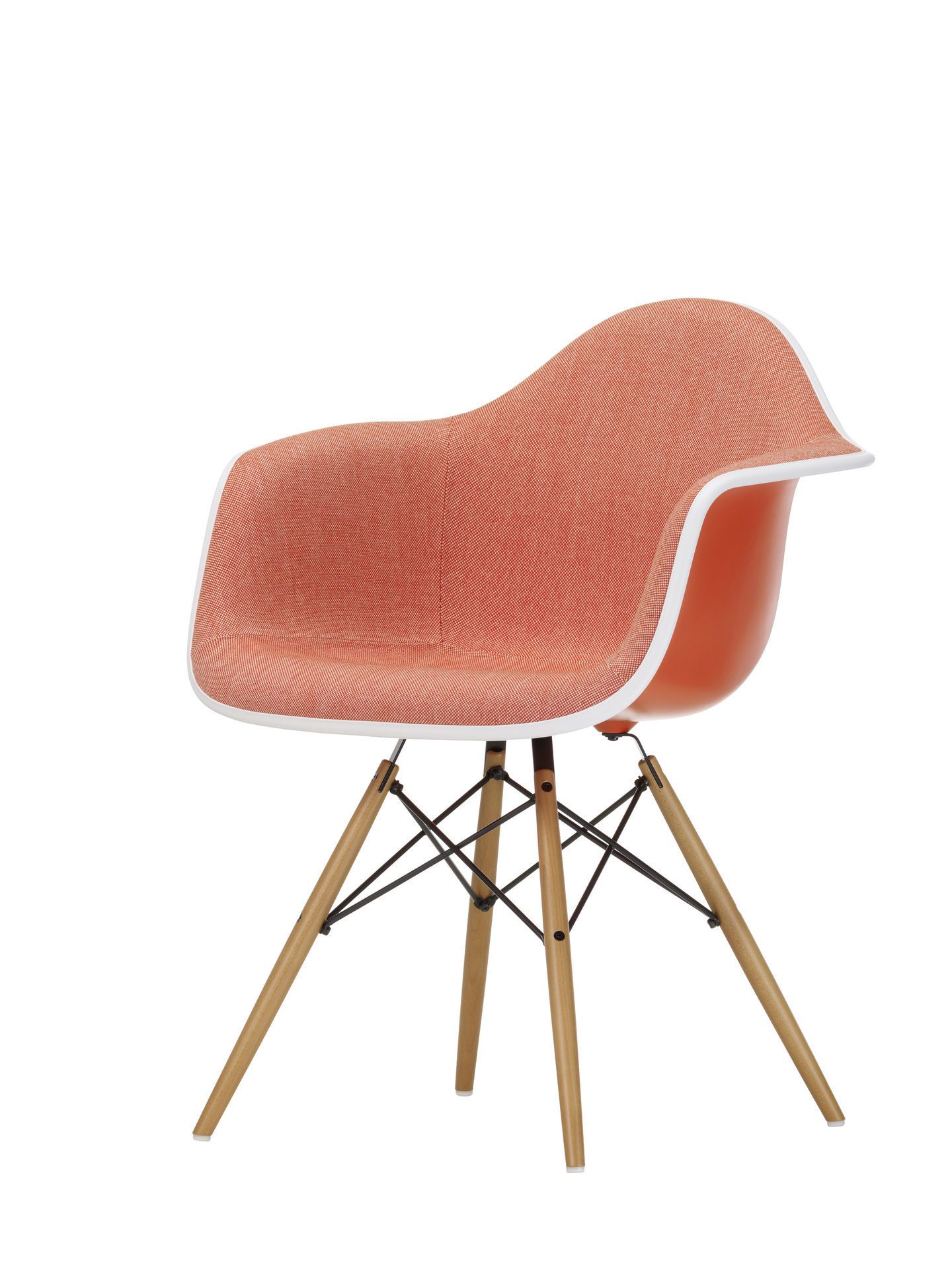 Eames Plastic Arm Chair DAW Chair Fully upholstered Vitra