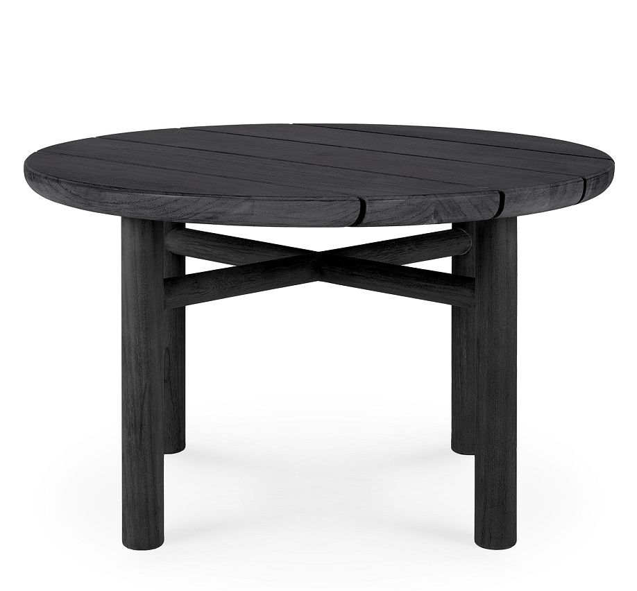 Quatro Outdoor Side Table Teak black Ethnicraft