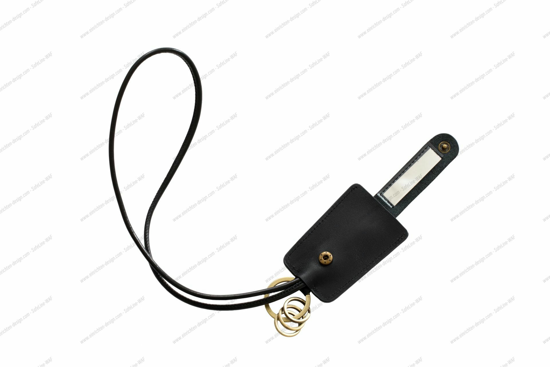 cCHAIN Key hanger with USB cable Kreafunk black SINGLE PIECES