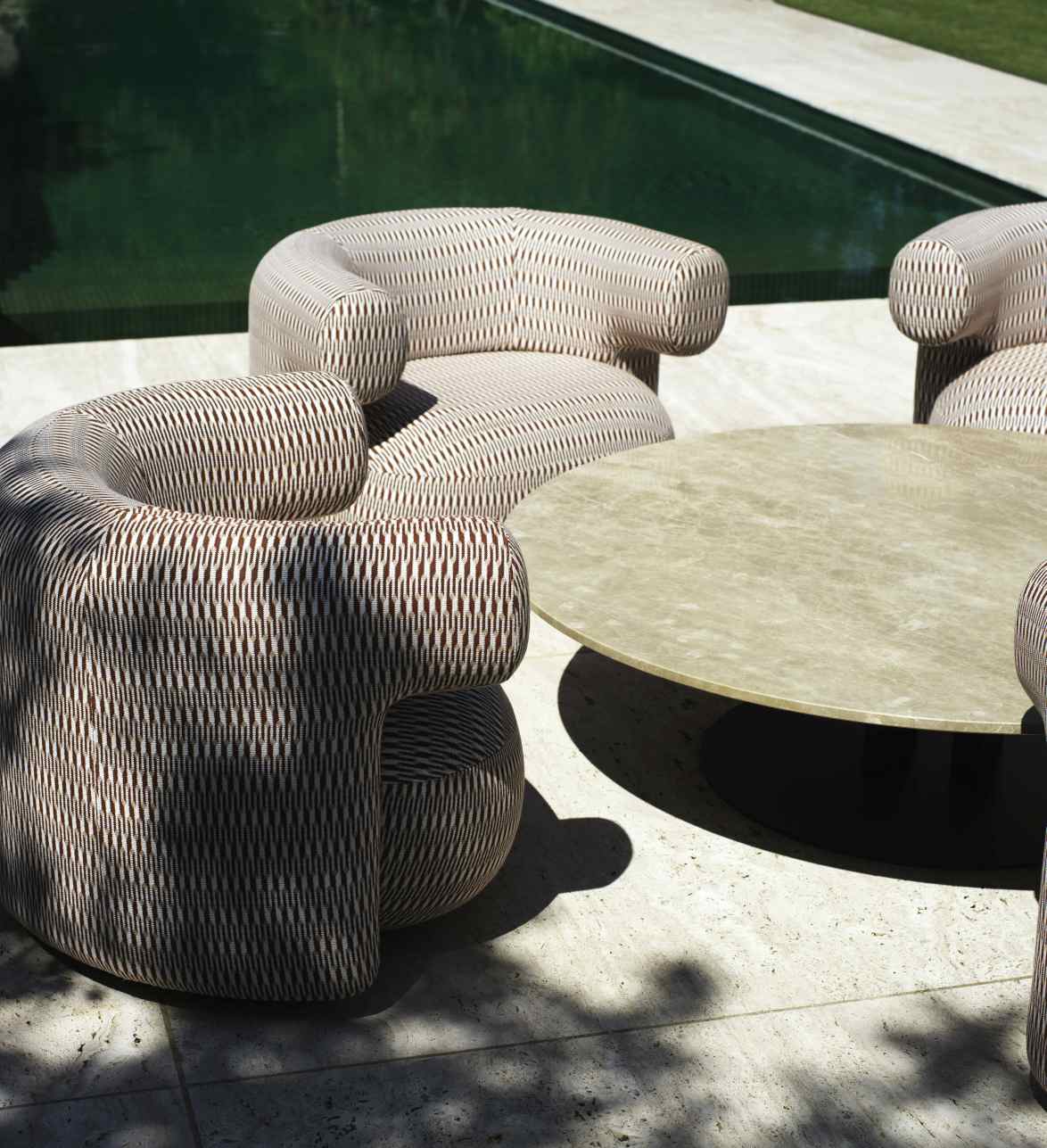 Burra Lounge Chair Armchair with reverse swivel function Outdoor Normann Copenhagen