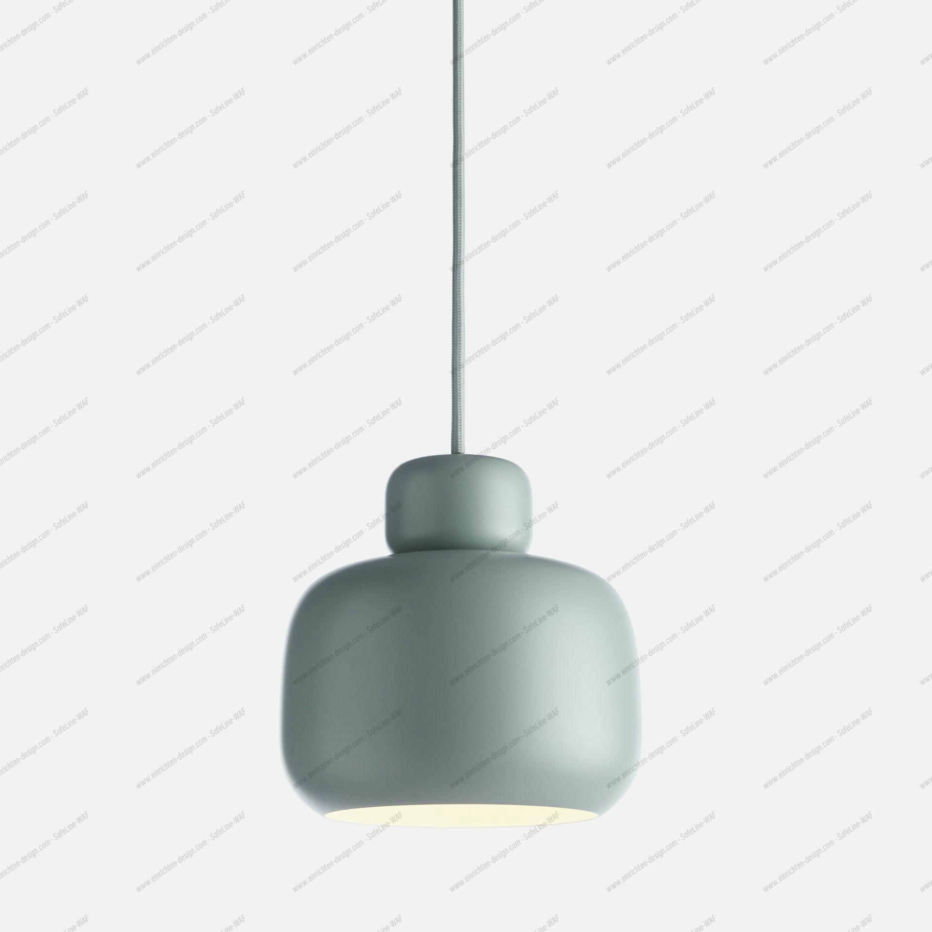 Stone Pendant Lamp Small Mint Woud