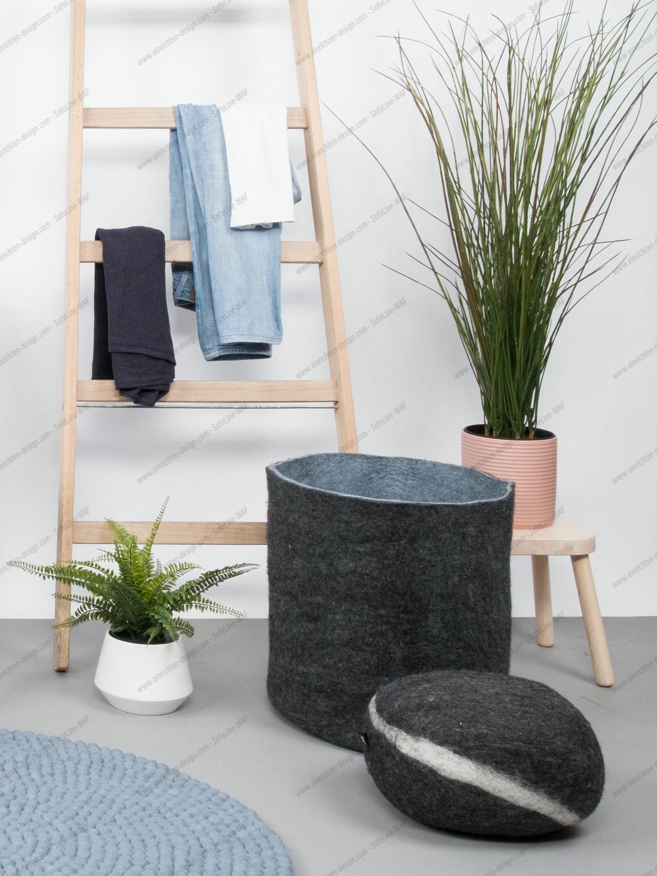Felt basket L Hugo myfelt