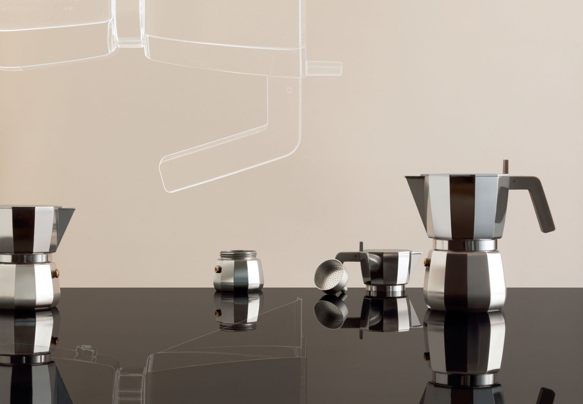 MOKA MADE BY ALESSI - 6 CUPS – GranCaffeLAquila