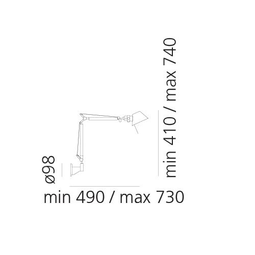 Tolomeo Micro Wall Wall or Ceiling Light Artemide