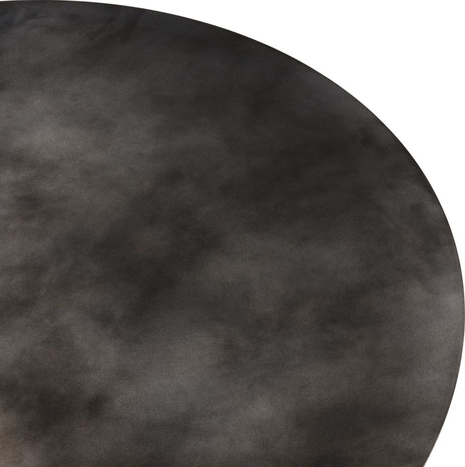 Epic Dining Table Round Misty Gray Steel Gubi