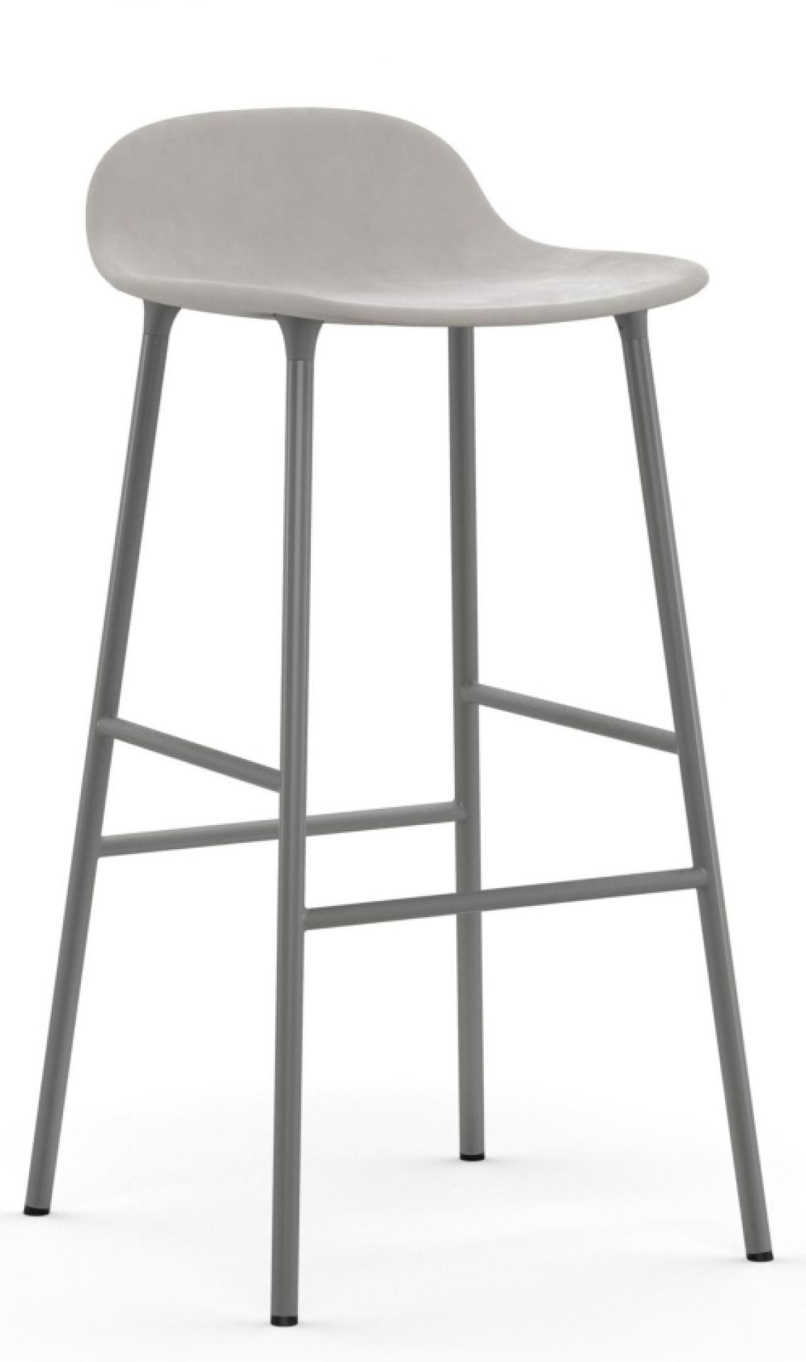 Form Barstool  H 75 cm Steel Upholstered Normann Copenhagen