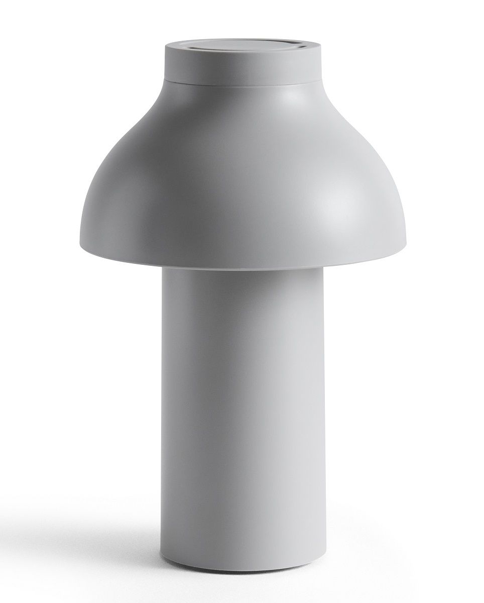 PC Portable Battery lamp / Table lamp Hay Cool grey Graue Hay Cool PC Portable Akkuleuchte / Tischleuchte, modernes Design, kabellos, für Innen und Außen.