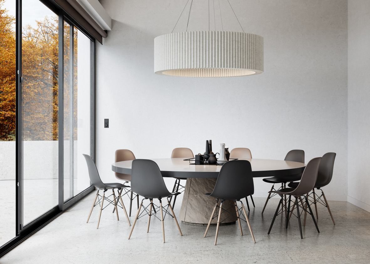 Wave ceiling object incl. suspension device Hey Sign