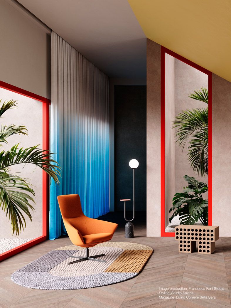 Wing Tip S281 Lounge chair / Armchair La Palma