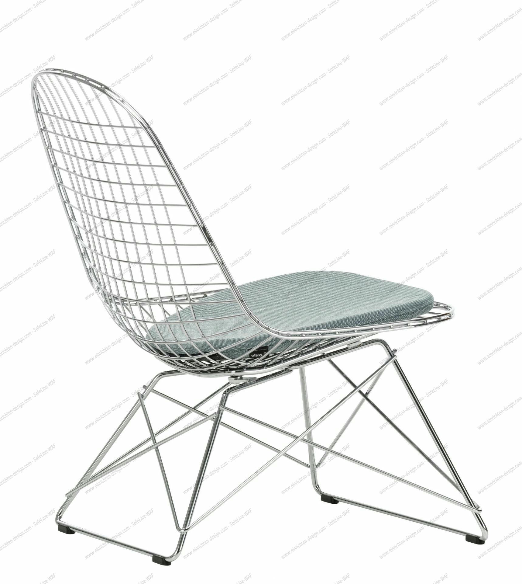 LKR-5 Wire Chair Chair with Seat Cushion Vitra