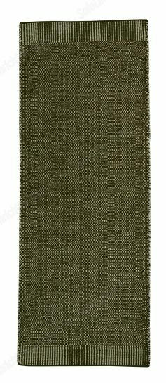Rombo Rug Carpet 75x200 cm Woud  White / moss green