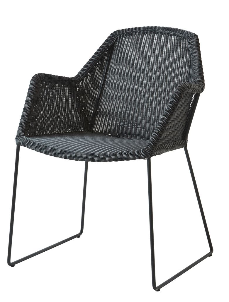 Breeze Outdoor chair cantilever frame Set of 2 Cane-Line black