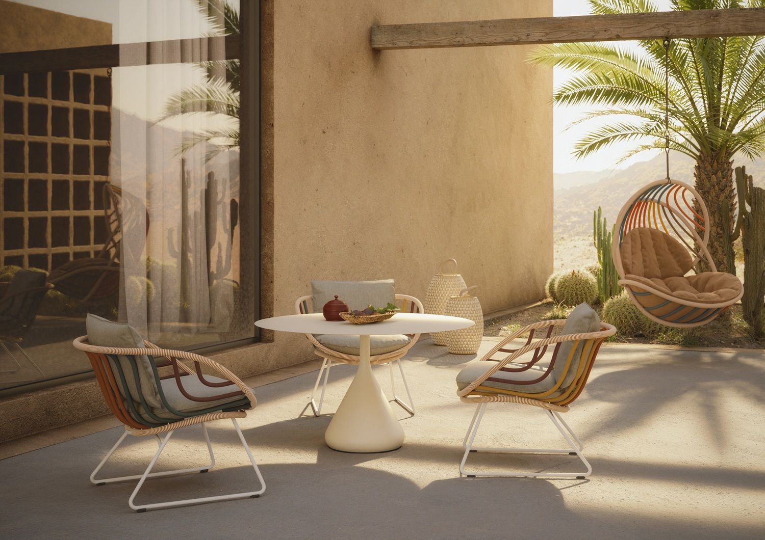 Kida Hanging Lounge Chair with Cushion Dedon
