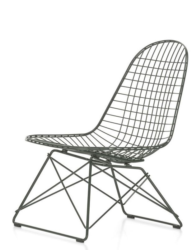 LKR Wire Chair Chair Unupholstered Monotone DARK GREEN Vitra