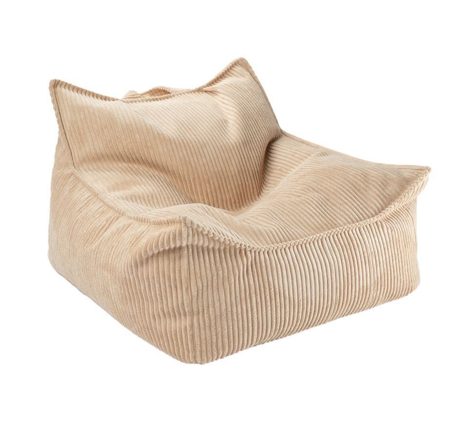 Children's beanbag armchair wide cord brown sugar Wigiwama