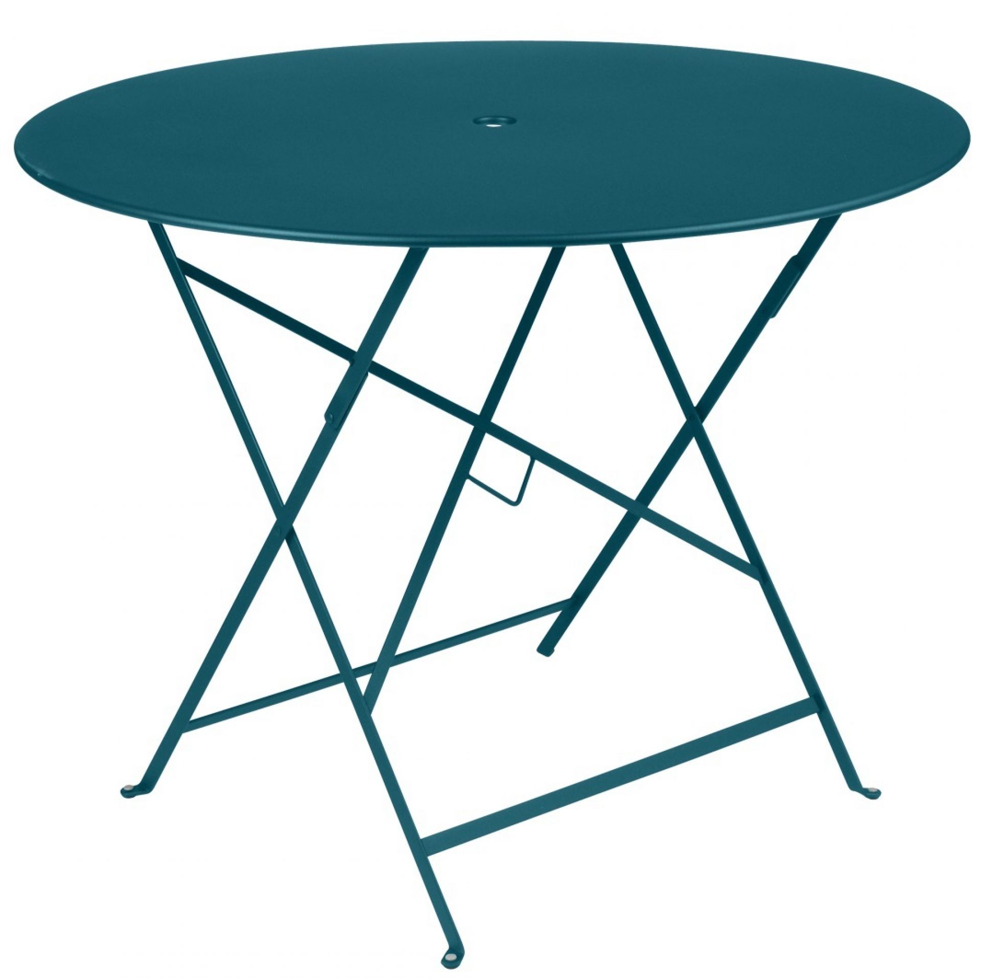 Bistro Outdoor Round Folding table Fermob Poppy red Bistro Outdoor Round Folding table Fermob Poppy red
