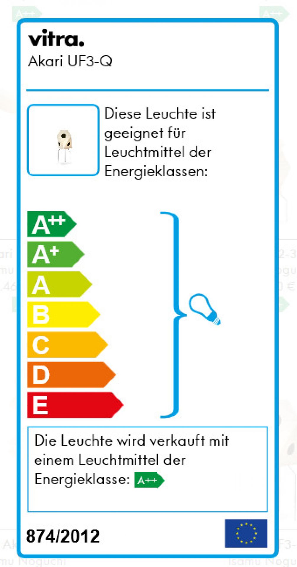 Akari Floor lamp UF3-Q Vitra
