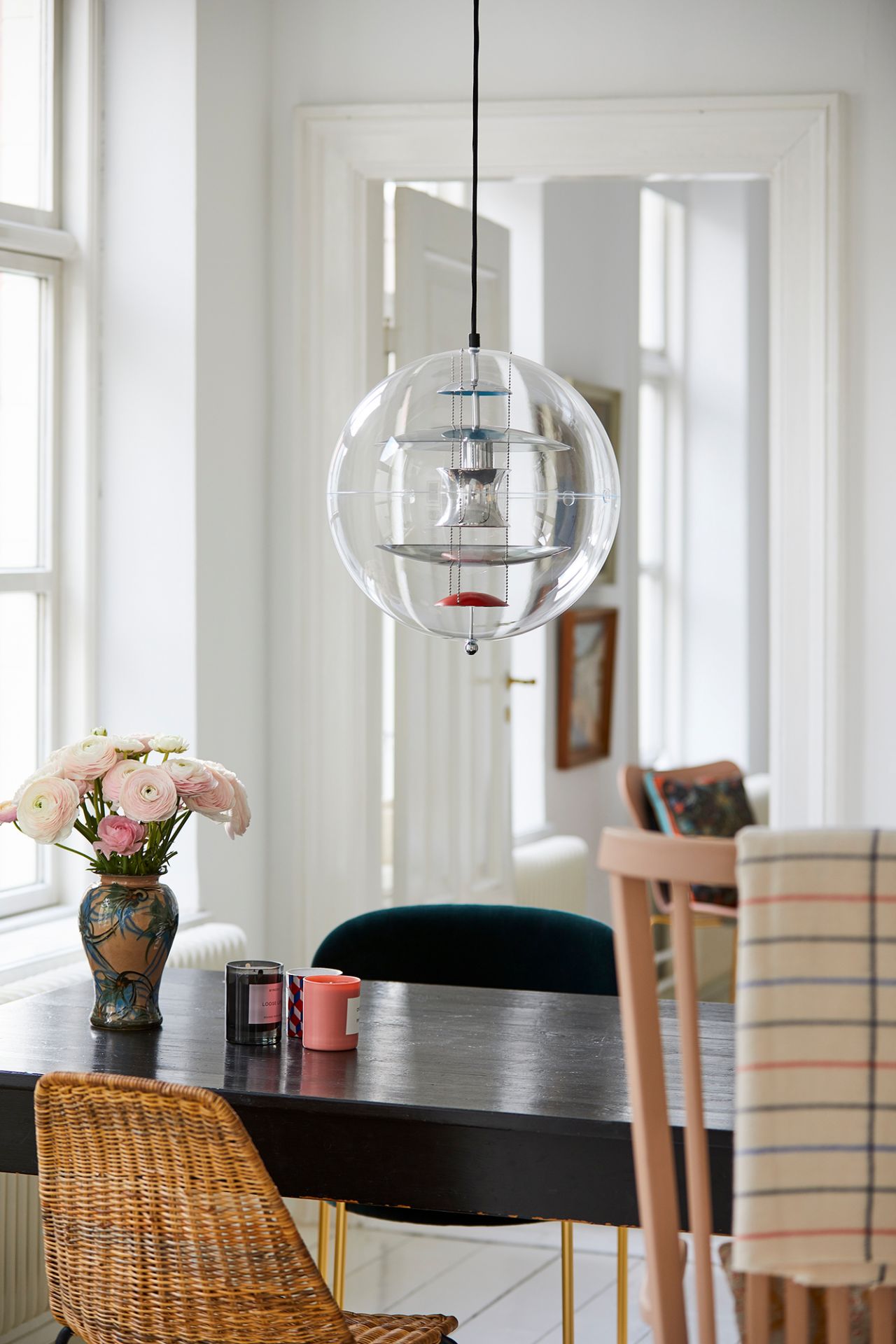 VP Globe Colored Glass Pendant Lamp Verpan