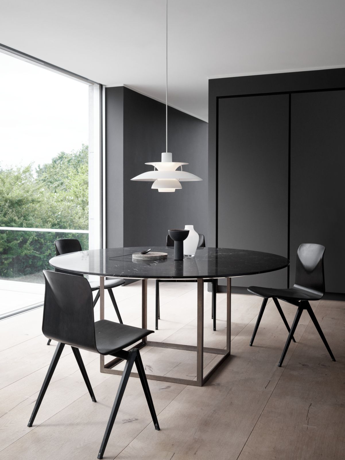 PH 5 Pendant Light Pastel Louis Poulsen Pastel Oyster Grey - Blue Pink