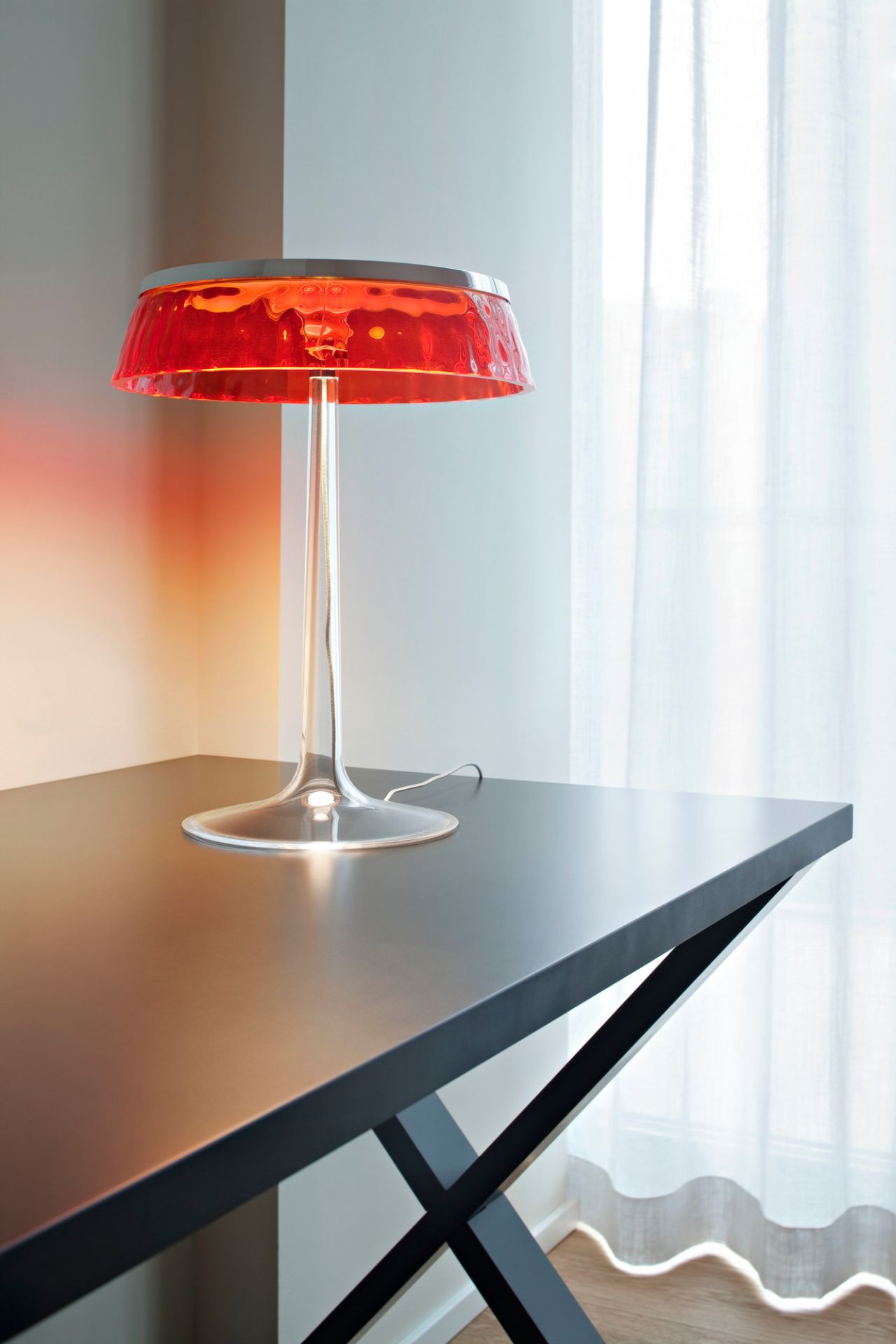 Lampe de table Bon Jour LED Flos - transparent