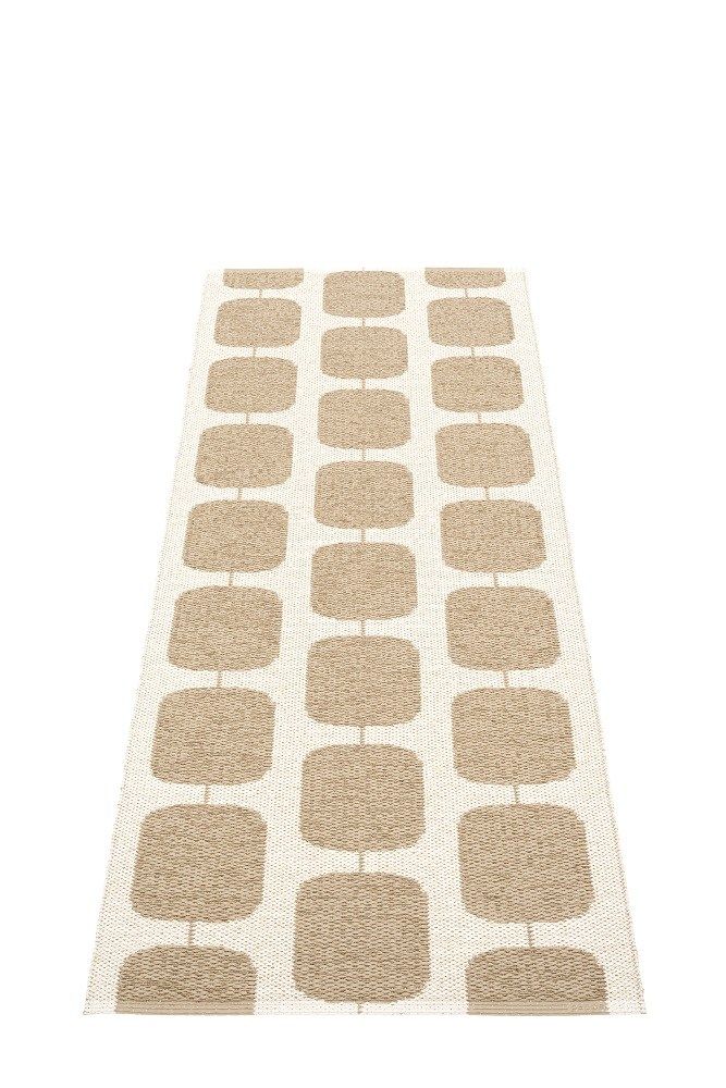 Sten Plastic carpet 70x200 cm Pappelina Nougat/Vanilla