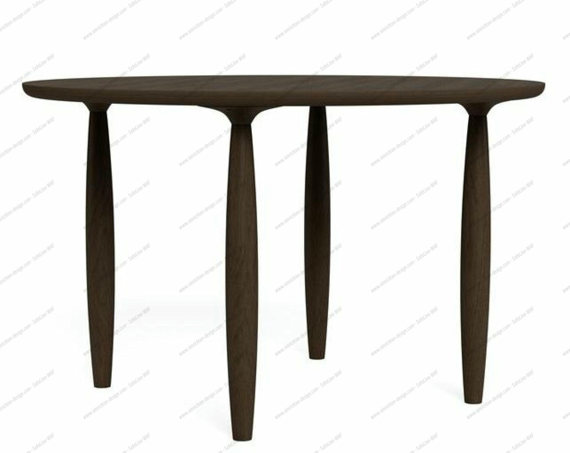 Oku Dining Table Round Oak Dark Smoked  Norr11