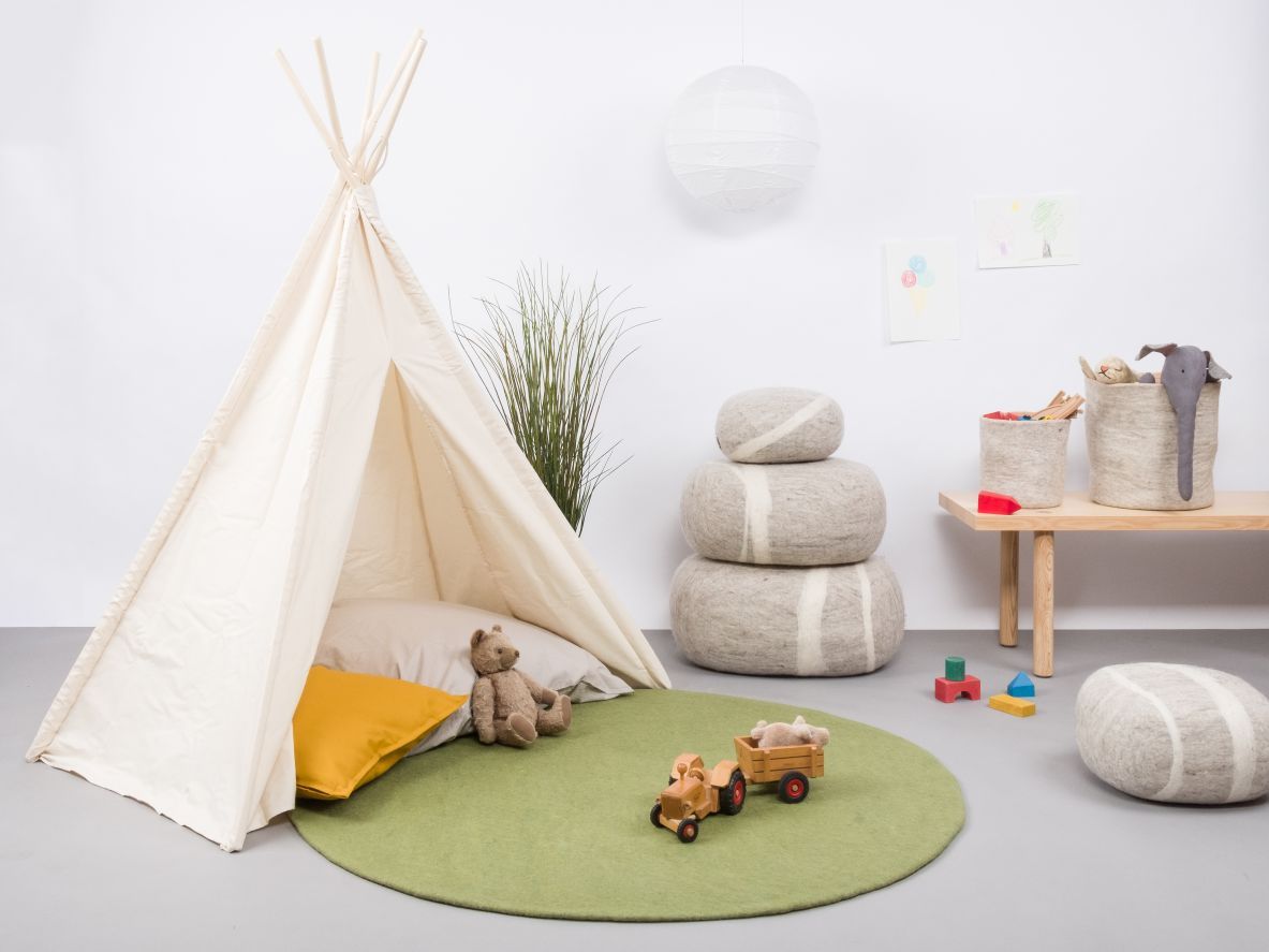 Mono Round Felt Rug Ø 160 cm myfelt