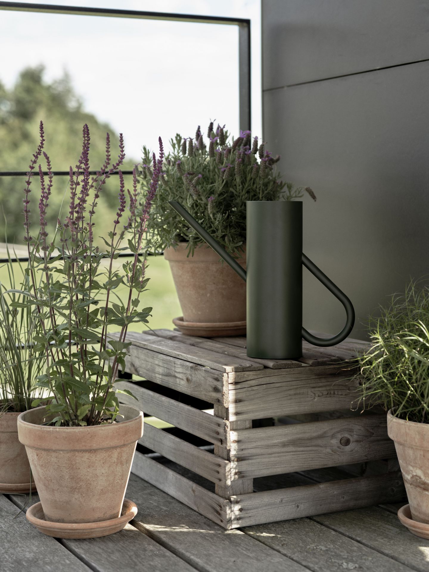 Bloom flower watering can 2l pine SINGLE PIECES