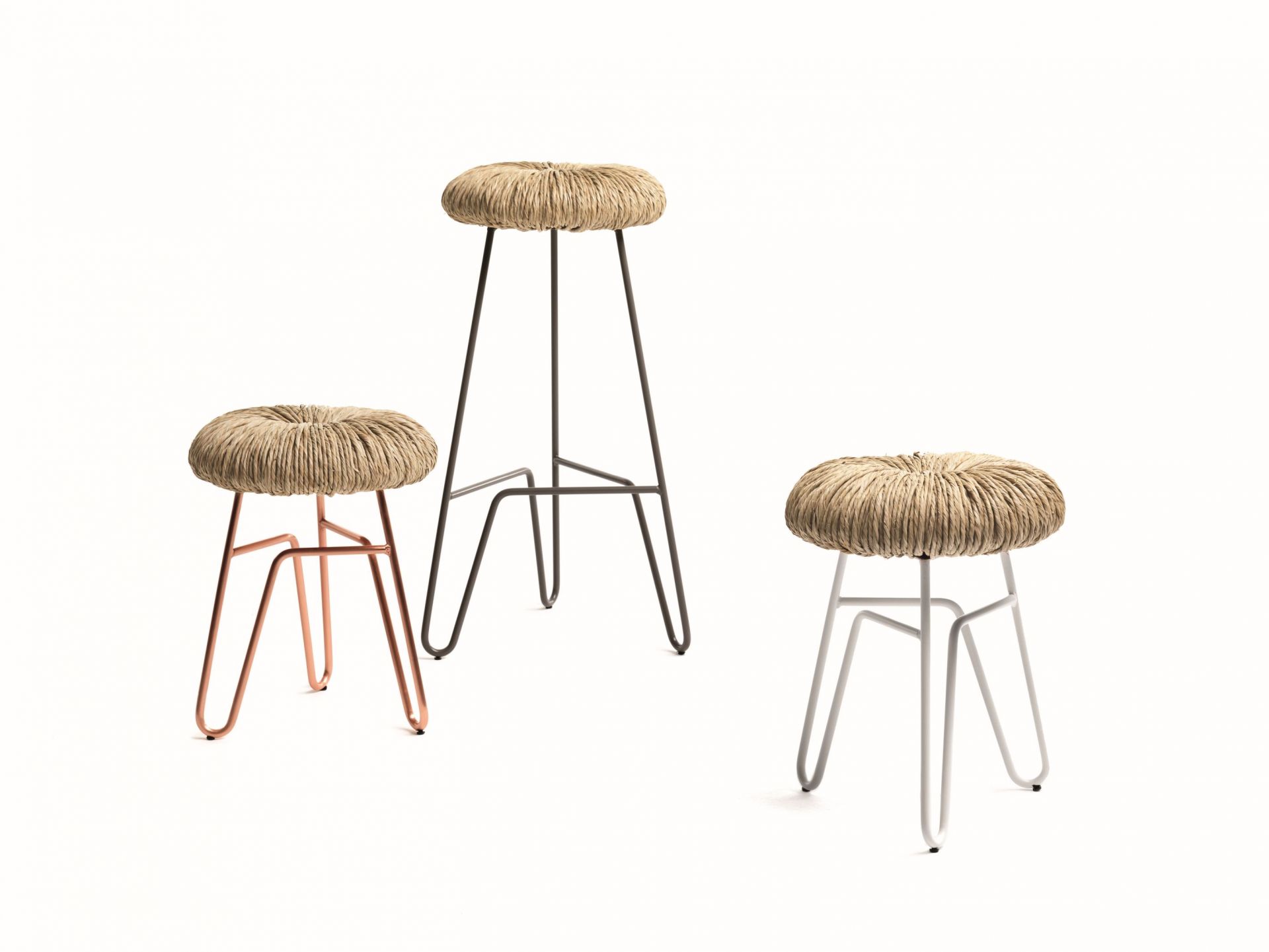 Donut Stool white H45cm Mogg