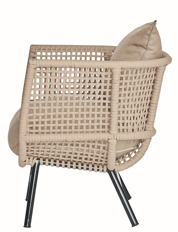 Suka Lounge Armchair Outdoor Jan Kurtz Taupe Suka Lounge Armchair Outdoor Jan Kurtz Taupe